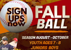 8U Junior Baseball Fall Ball